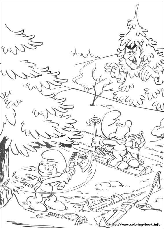 The Smurfs coloring picture